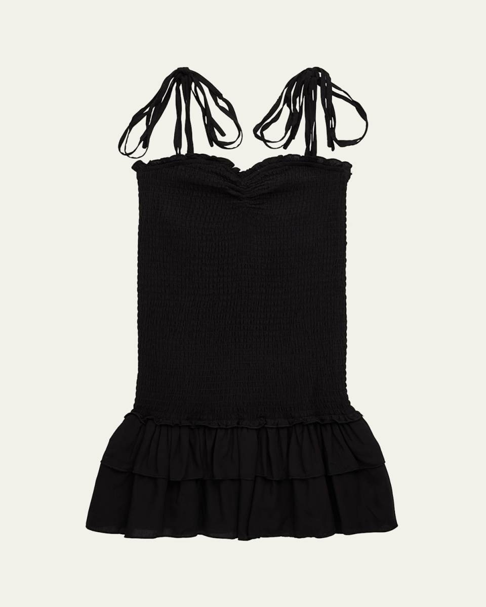 Girl's Meri Smocked Tween Dress W/ Ruffle Skirt, Size S-XL